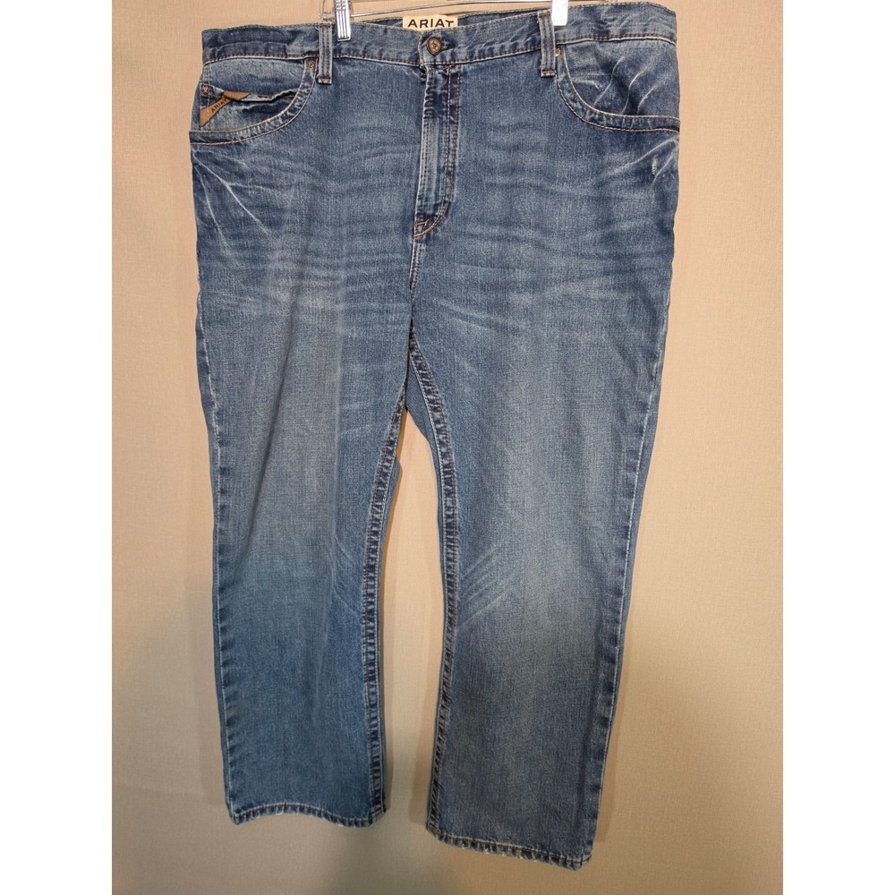Ariat M4 Relaxed Boot Cut Jeans Mens 44x30 Medium Wash Denim Work Western